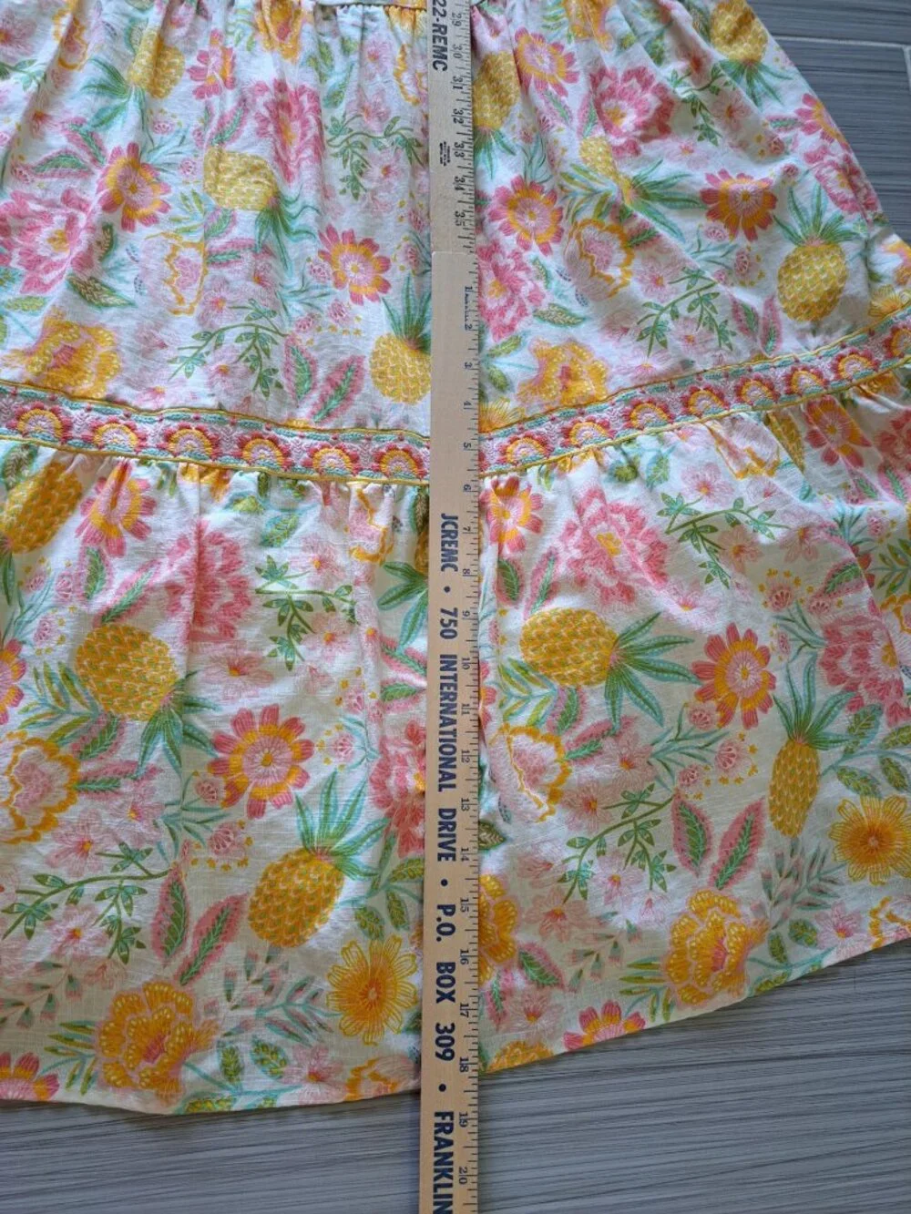 Rachel Zoe Embroidered Maxi Dress Tiered Womens Floral Size 6 Pastel Cottagecore - Picture 14 of 15